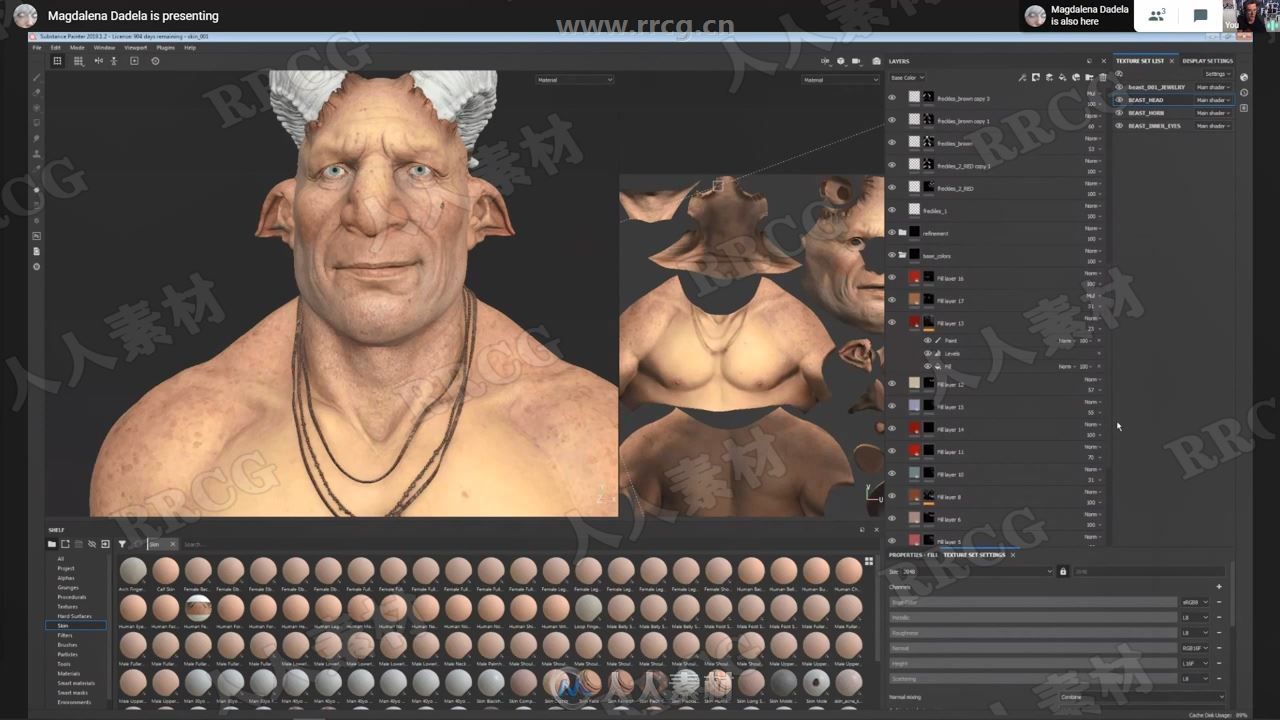 Substance制作写实3D角色模型贴图视频教程 Substance Painter 第4张